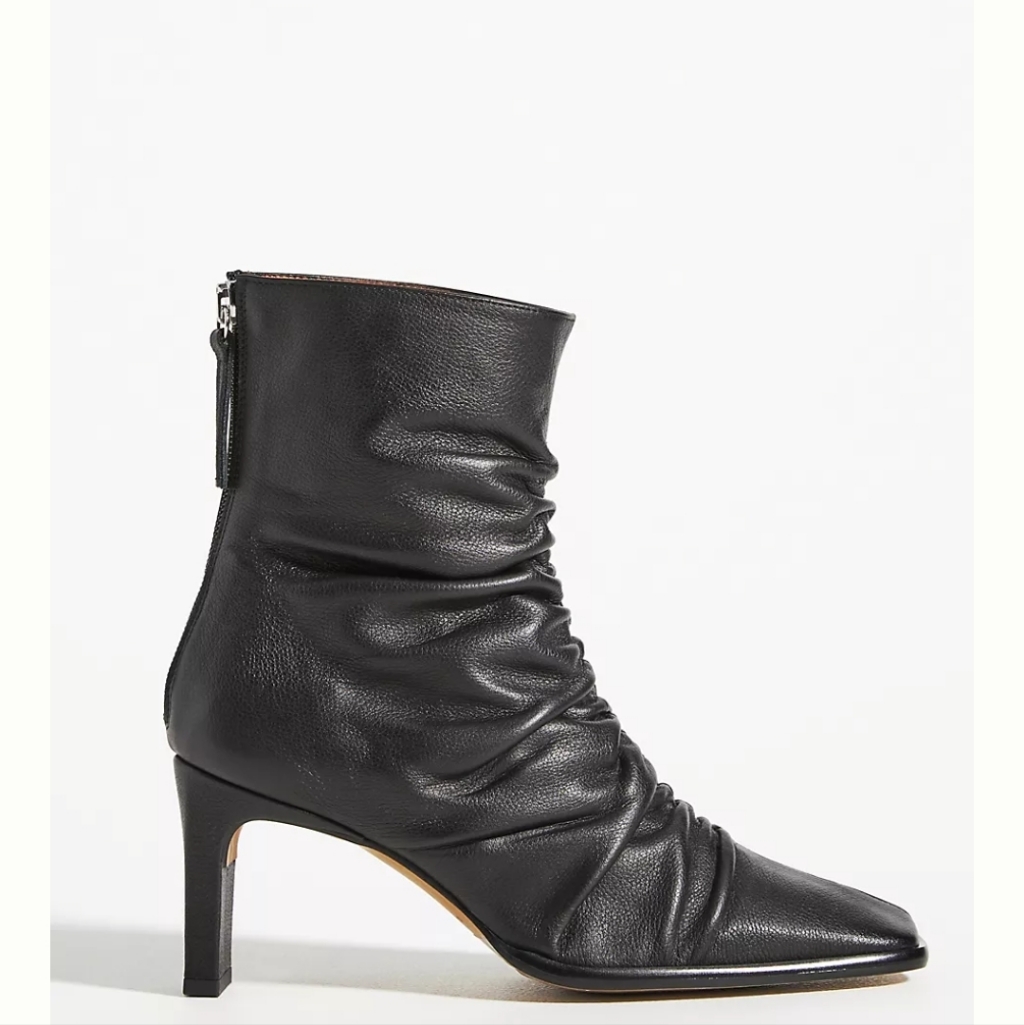 Angel Alarcon Ruched Boots - Black